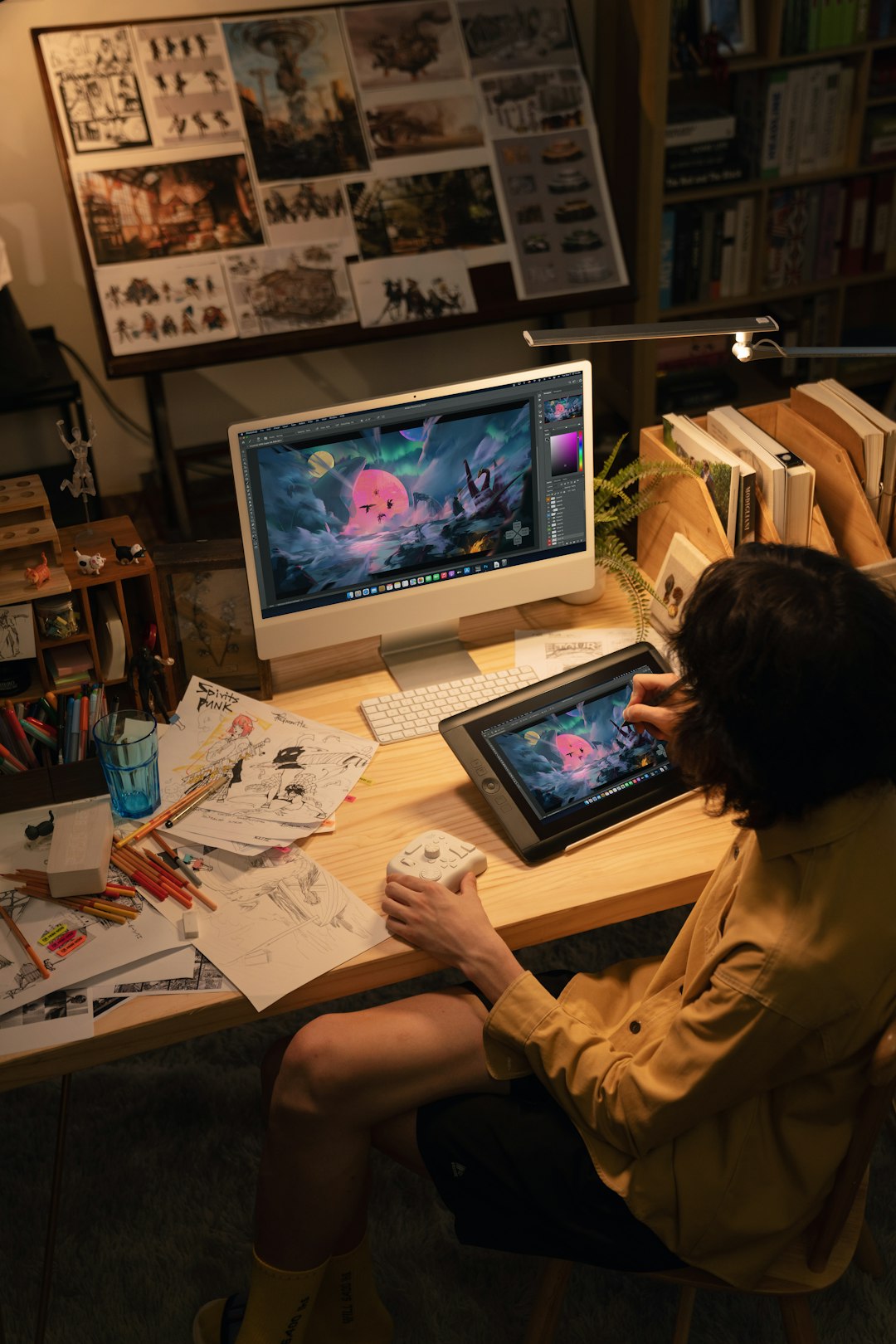 artist-creating-digital-art-on-a-desk-lwiesfzrvm4